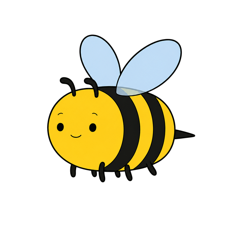 Normal Bee, the original yellow BuzzBuzz bee